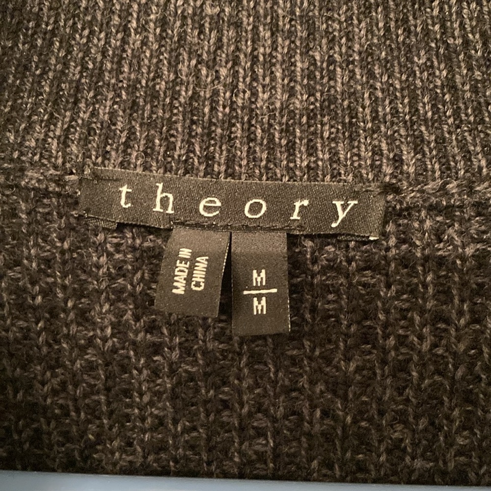 Theory Men's grey 1/4 zip sweater. Super soft knit - Picture 2 of 6